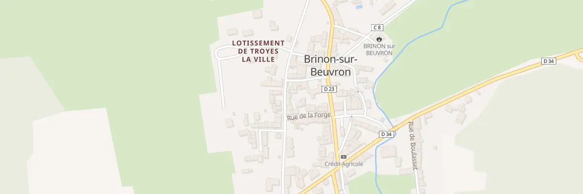 Plan du 10 Rue du Château à Brinon-sur-Beuvron