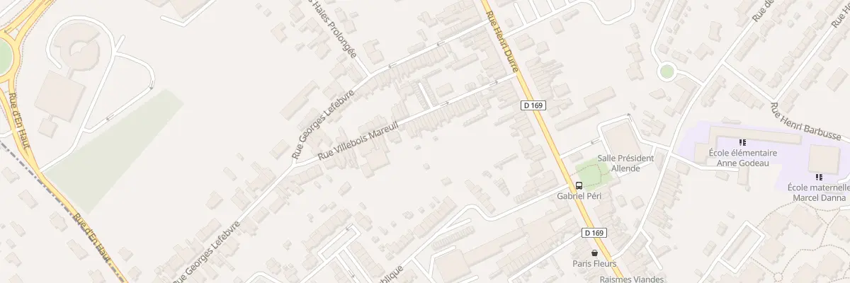 Plan du 33 Rue Villebois Mareuil à Raismes