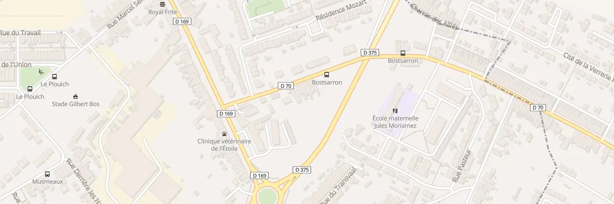 Plan du 8 Rue Gilbert Bostsarron à Raismes