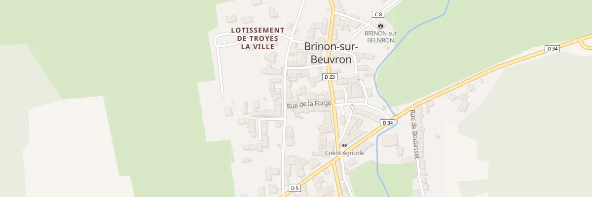 Plan du 6 Rue de la Forge à Brinon-sur-Beuvron