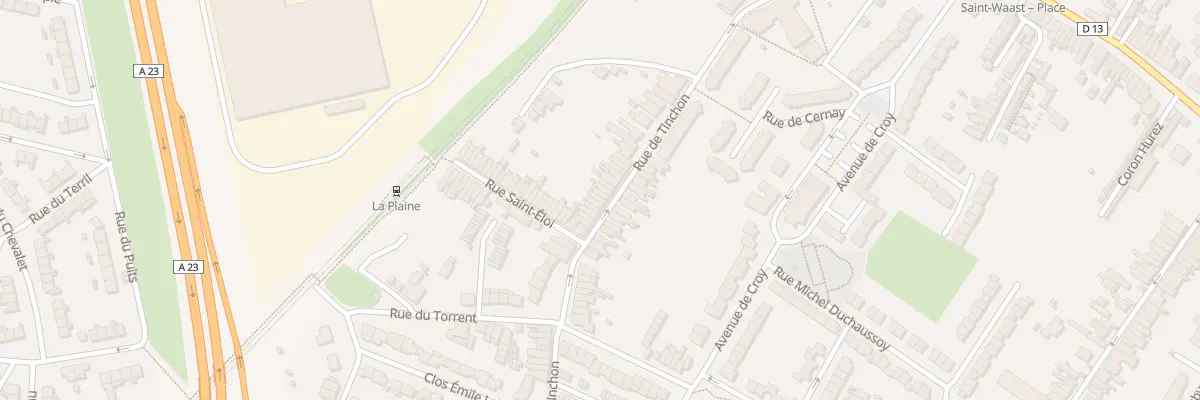 Plan du 68 Rue de Tinchon à Valenciennes