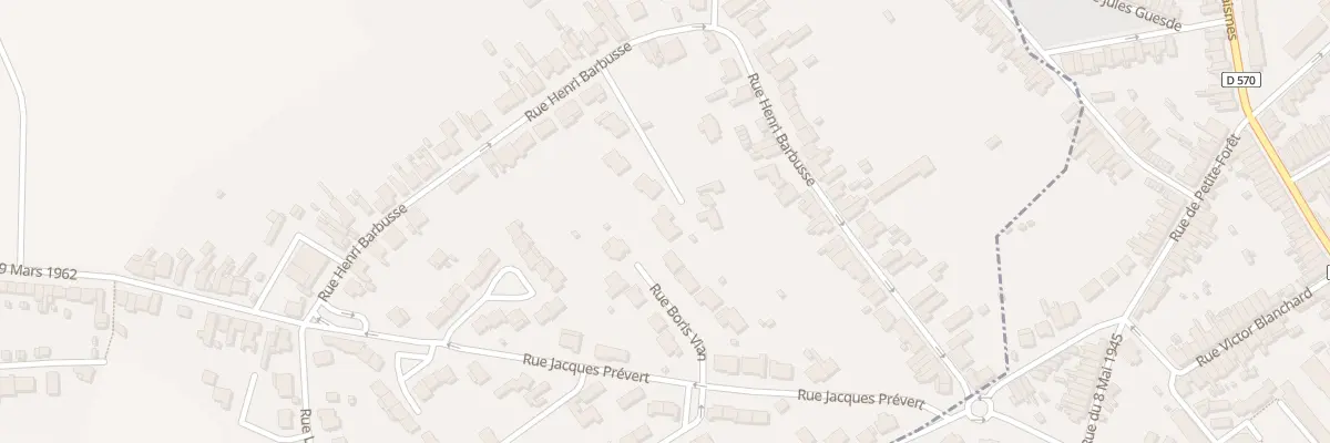 Plan du 10 Rue Boris Vian à Petite-Forêt