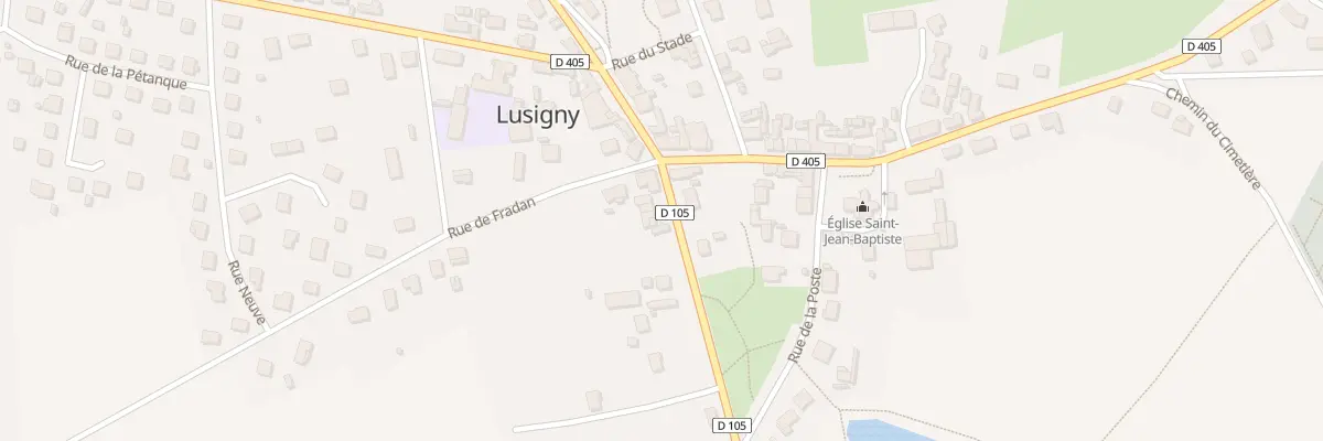 Plan du 5030 Le Bourg à Lusigny