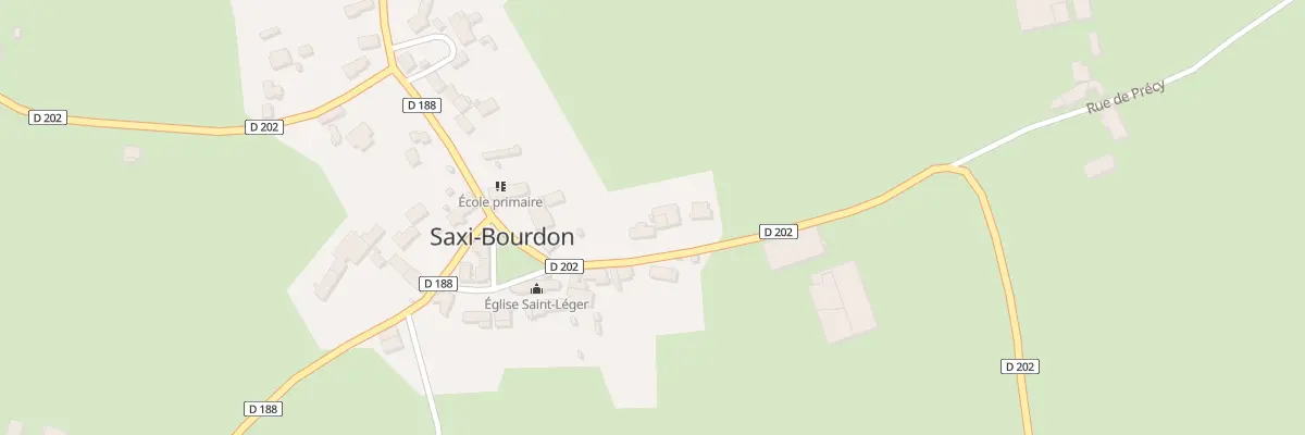 Plan du 1 Rte de Rouy à Saxi-Bourdon