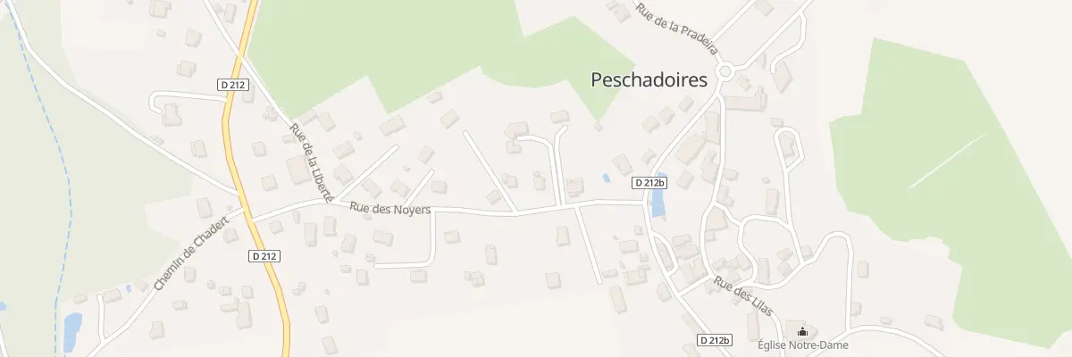 Plan du 6 Rue des Noyers à Peschadoires