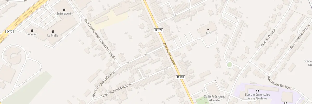 Plan du 196T Rue Henri Durre à Raismes