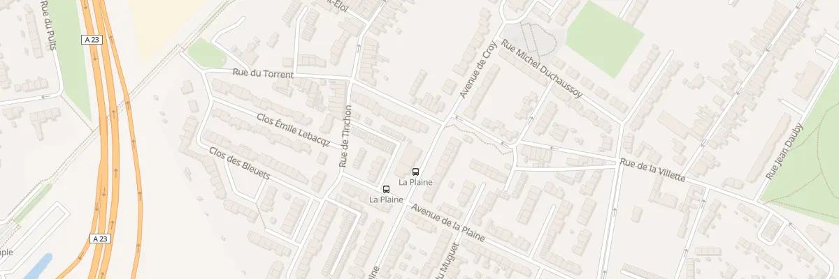 Plan du 75 Rue de la Vilette à Valenciennes