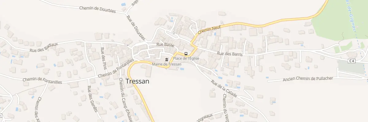 Plan du 9 Pl de l’Eglise à Tressan