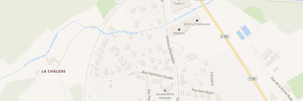 Plan du 23 Av d’Auvergne à Langeac