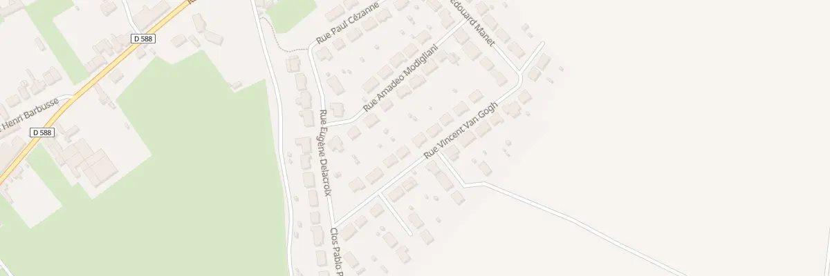 Plan du 10 Rue Vincent Van Gogh à Capelle
