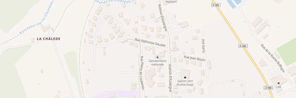 Plan du 3 Rue Alphonse Daudet à Langeac