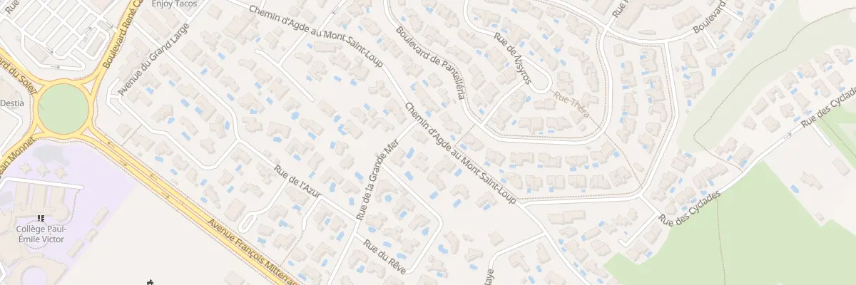 Plan du 54 Che d’Agde au Mont Saint Loup à Agde