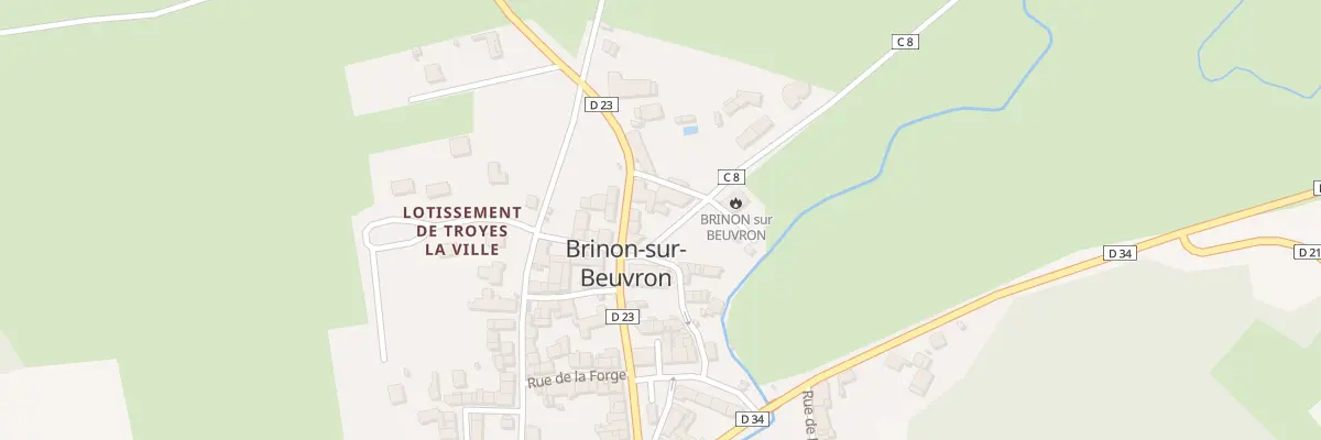 Plan du 6 Rue Commandant Victor Guerreau à Brinon-sur-Beuvron