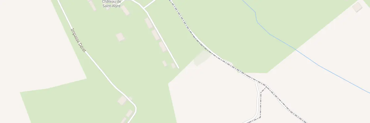 Plan du 5002 Le Chateau de Saint Alyre à Sanssat