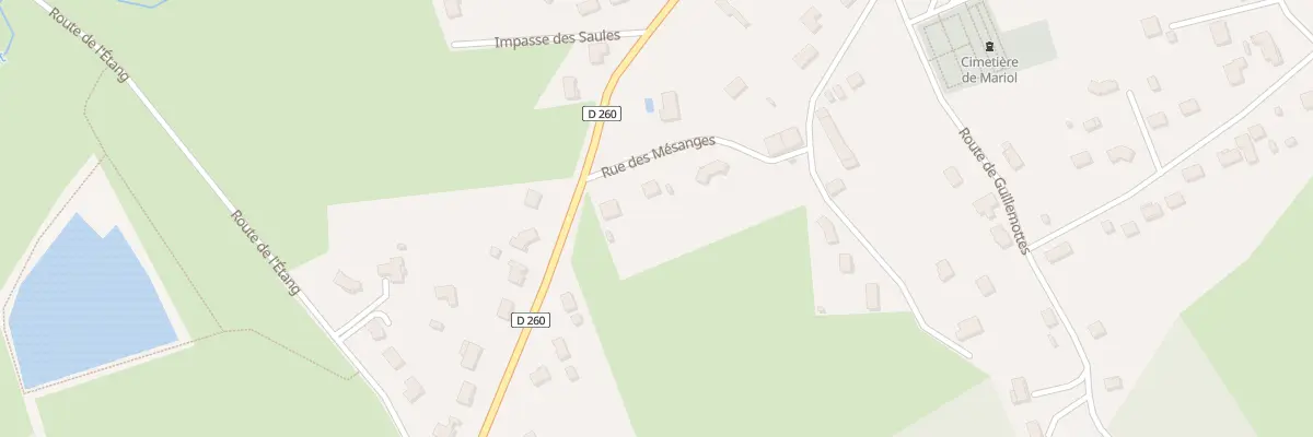 Plan du 3 Rue des Mesanges à Mariol