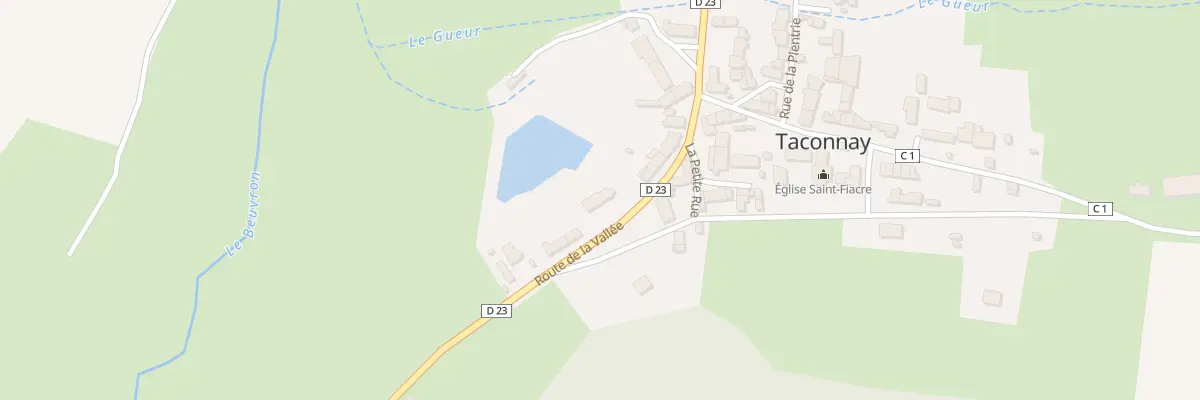 Plan du 7 Rte de la Vallée à Taconnay
