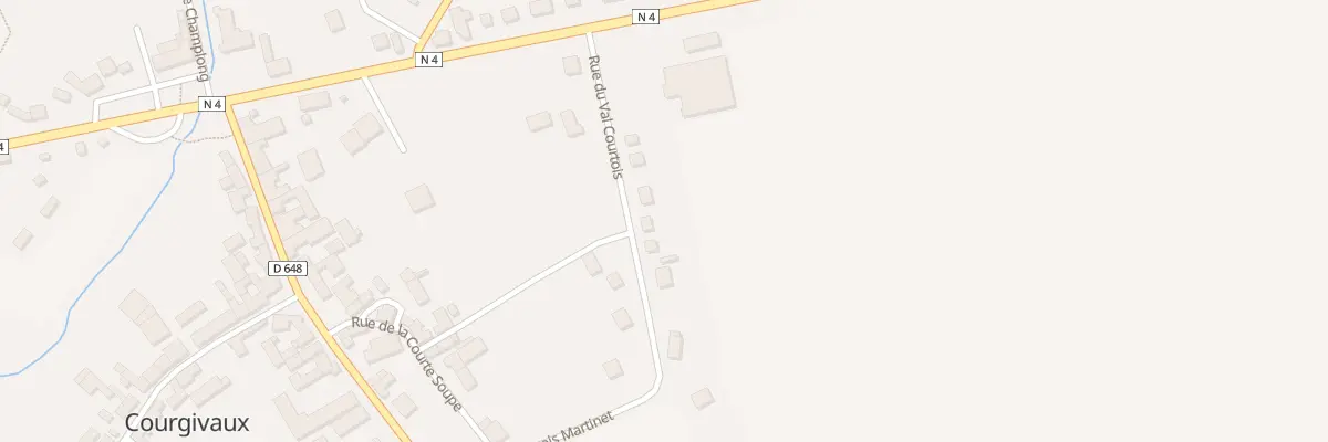 Plan du 10 Rue du Val Courtois à Courgivaux