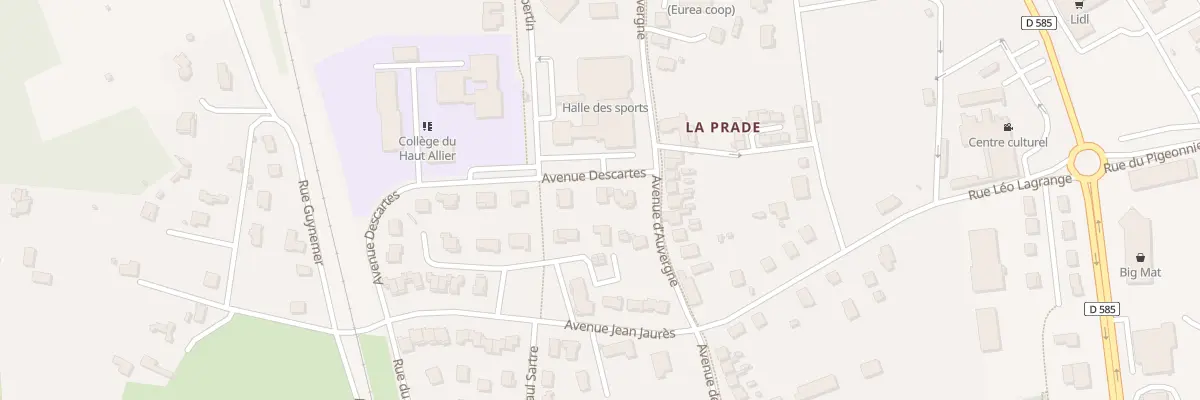 Plan du 3 Av Descartes à Langeac