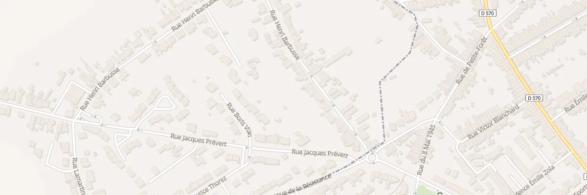 Plan du 29 Rue Henri Barbusse à Petite-Forêt