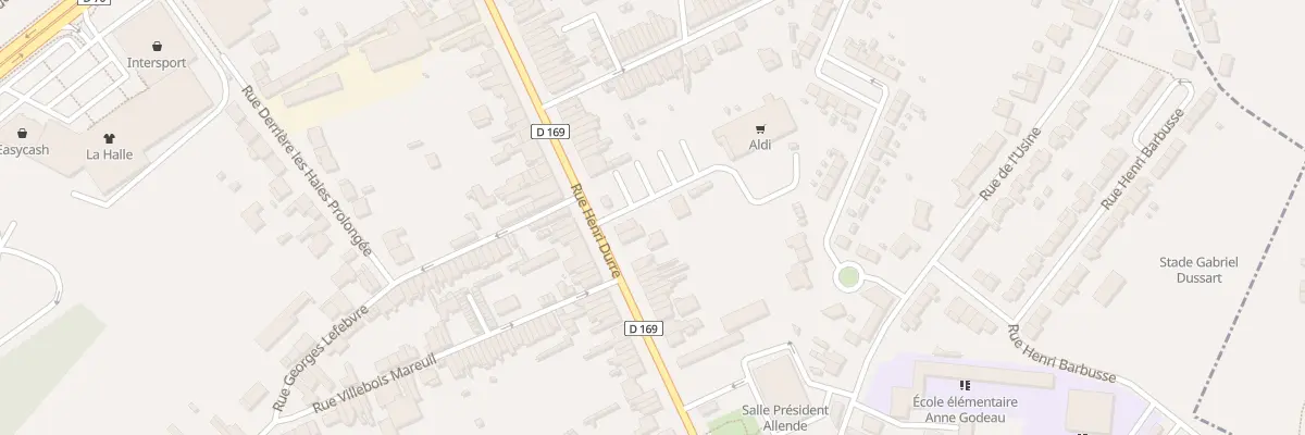 Plan du 191 Rue Henri Durre à Raismes