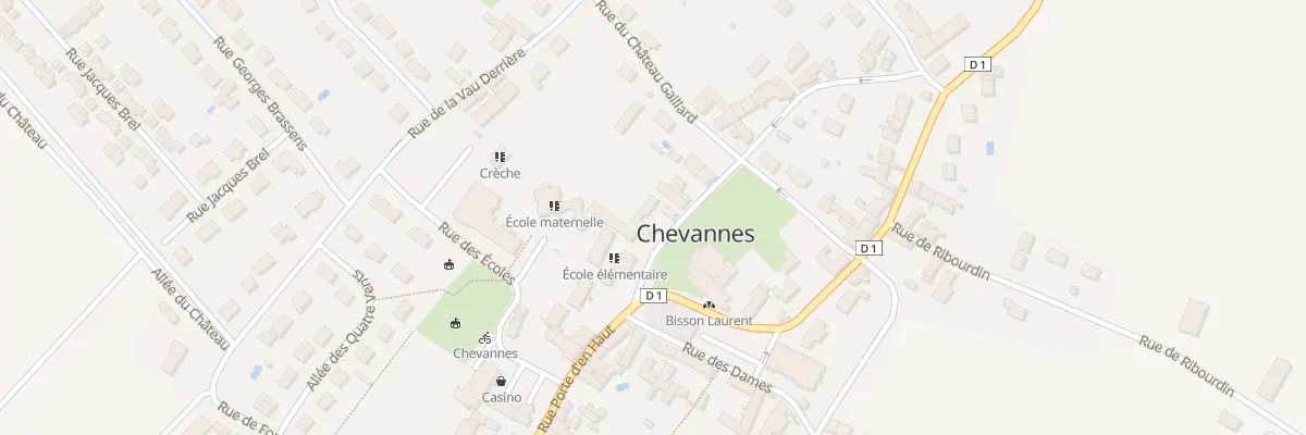 Plan du 3 Rue du Presbytère à Chevannes