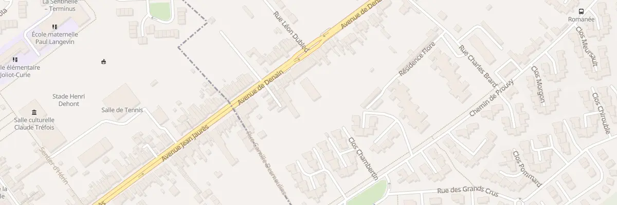 Plan du 213 Av de Denain à Valenciennes
