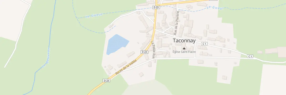 Plan du 9 Rte de la Vallée à Taconnay