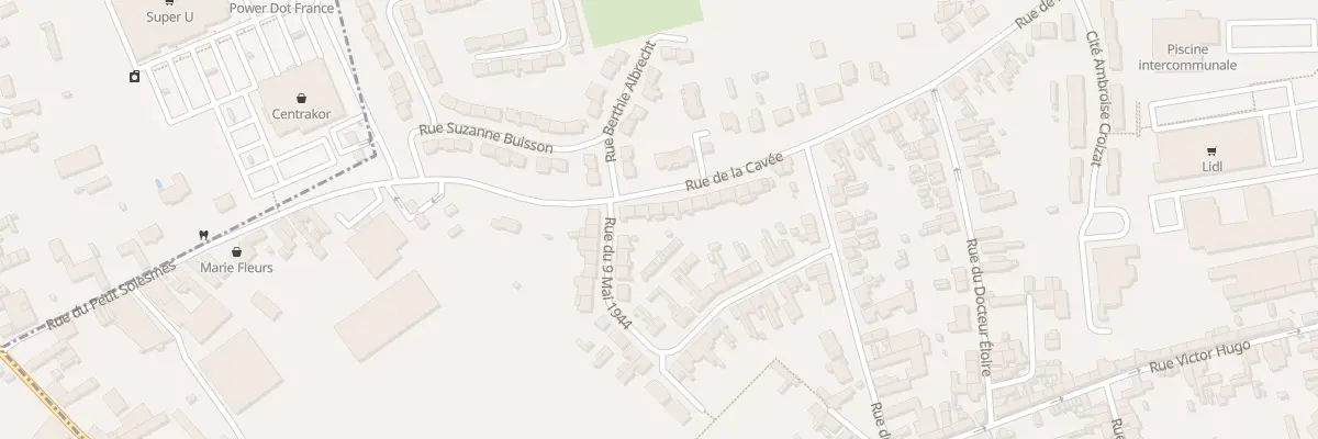 Plan du 59 Rue de la Cavée à Solesmes