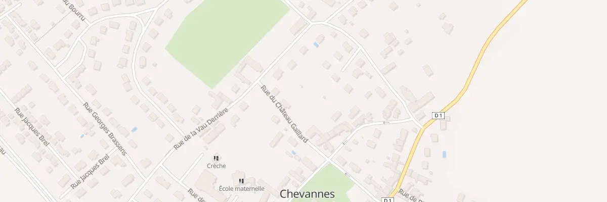 Plan du 7 Rue de la Vau Derrière à Chevannes