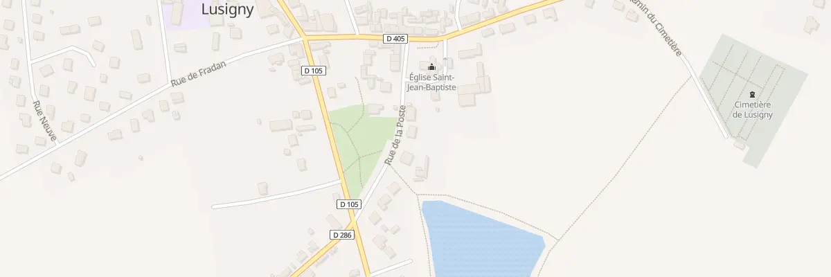 Plan du 4 Rue de la Poste à Lusigny