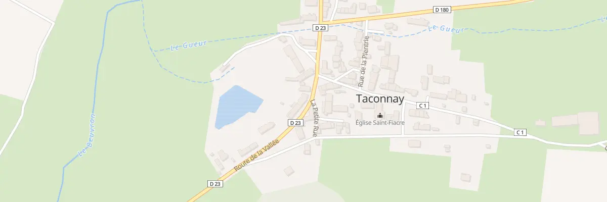 Plan du 5 Le Bourg à Taconnay