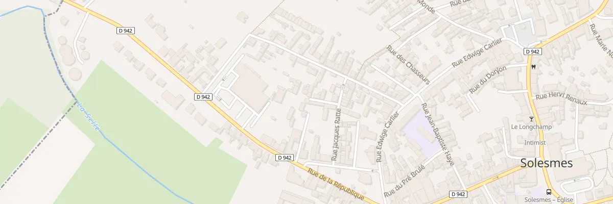 Plan du 38 Rue de la Republique à Solesmes