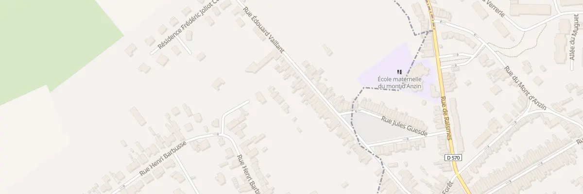 Plan du 58 Rue Edouard Vaillant à Petite-Forêt