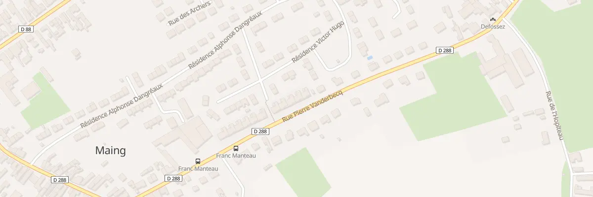 Plan du 10 Res Mermoz Rue P Vanderbec à Maing