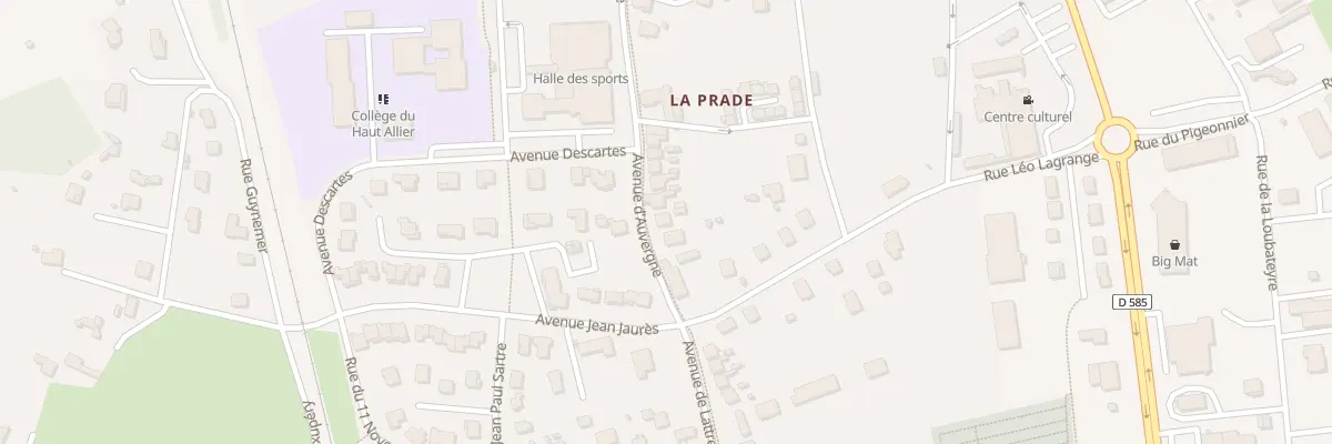 Plan du 10 Av d’Auvergne à Langeac