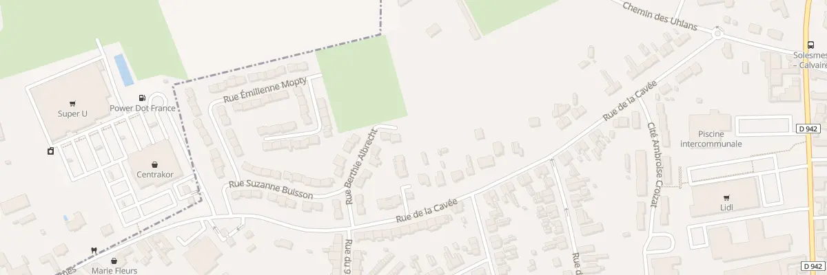 Plan du 48 Rue de la Cavée à Solesmes