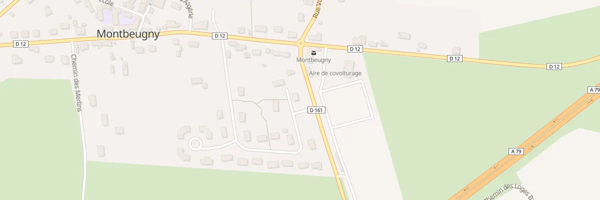 Plan du 23 Rue des Bruyères à Montbeugny