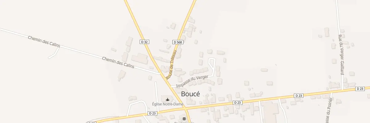 Plan du 6 Rte de Tréteau à Boucé