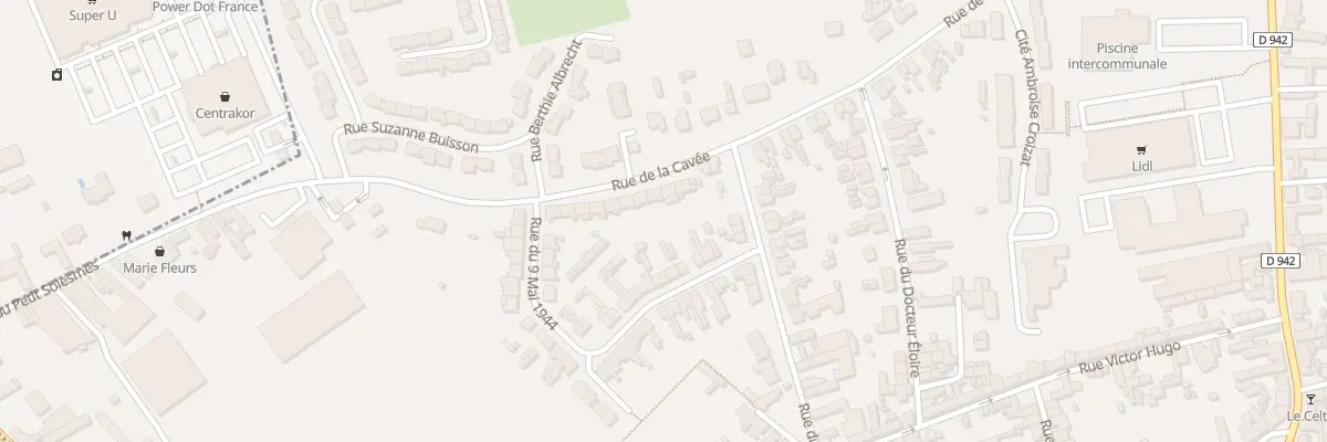 Plan du 49 Rue de la Cavée à Solesmes