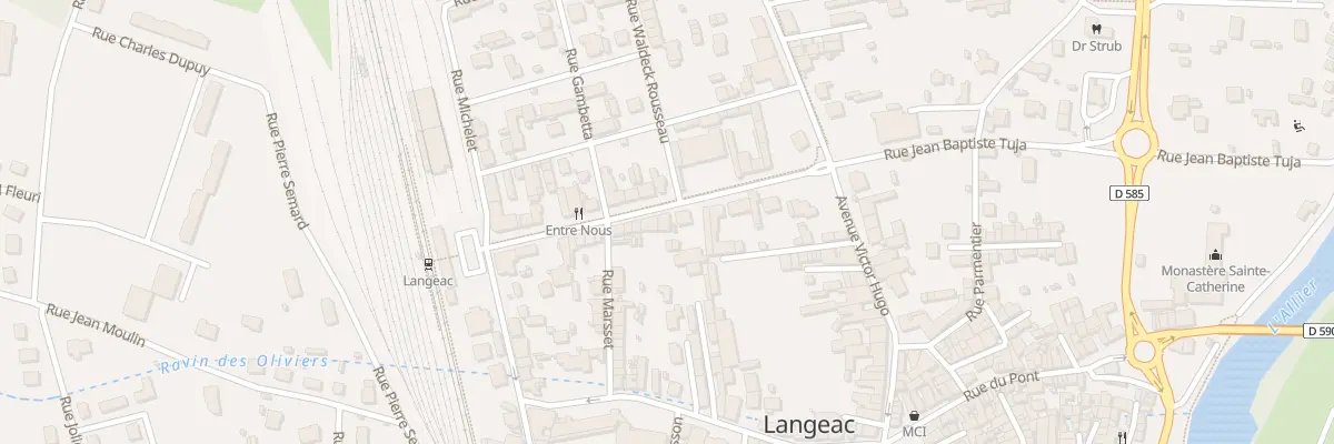 Plan du 15 Av de la Gare à Langeac
