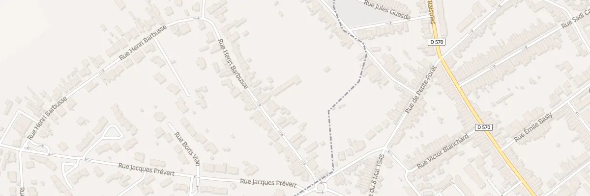 Plan du 28 Rue Henri Barbusse à Petite-Forêt