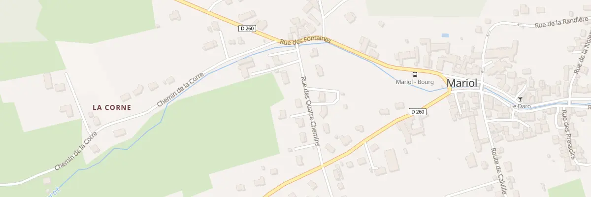 Plan du 6 Rue des Quatre Chemins à Mariol