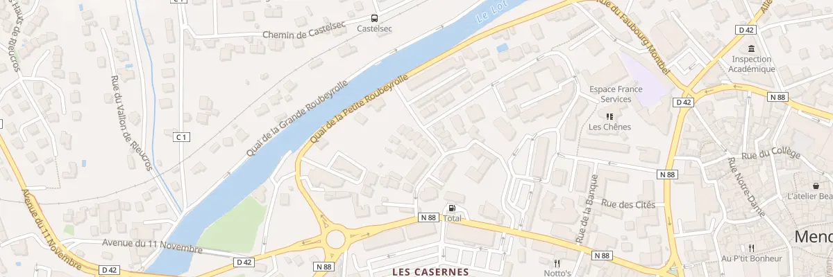 Plan du 9 Rue des Taillis à Mende