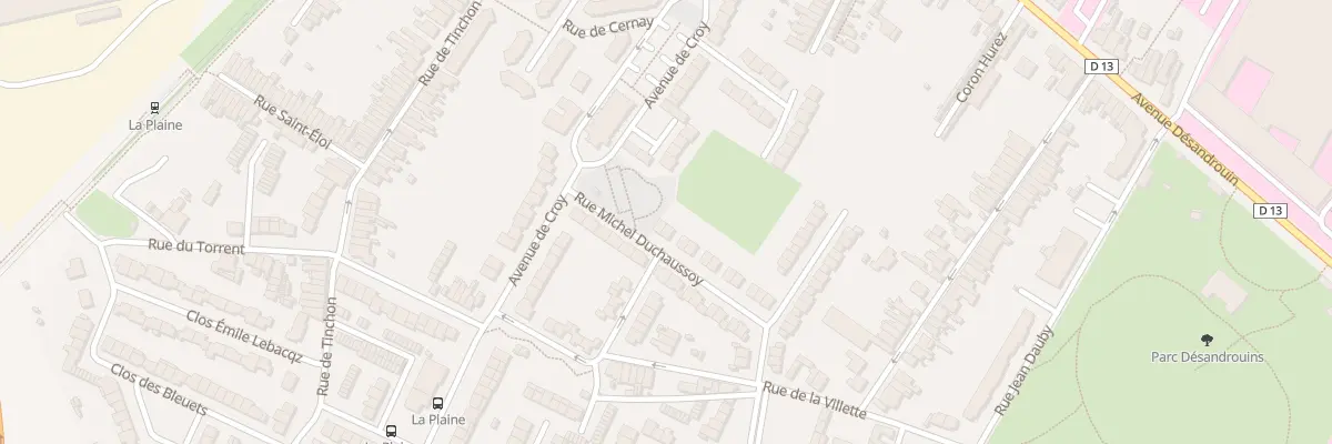 Plan du 2 Rue Michel Duchaussoy à Valenciennes