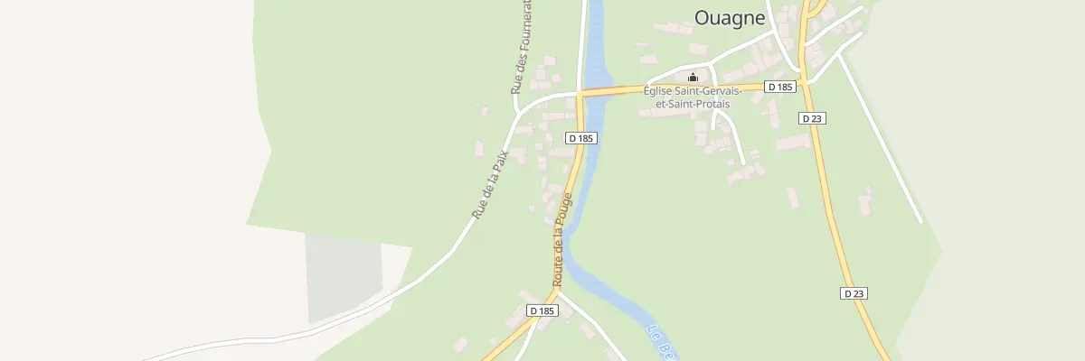 Plan du 18 Rte de la Pouge à Ouagne