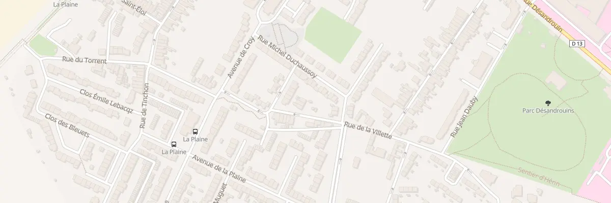 Plan du 546 Rue de la Vilette à Valenciennes
