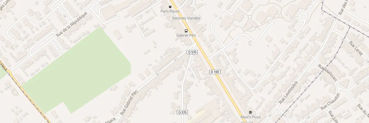 Plan du 29 Rue Gabriel Péri à Raismes
