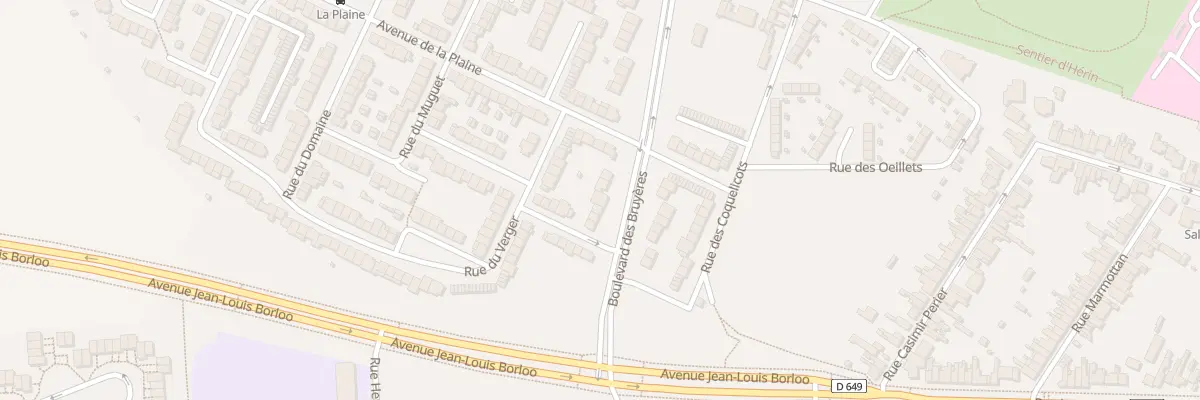 Plan du 30 Bd des Bruyères à Valenciennes