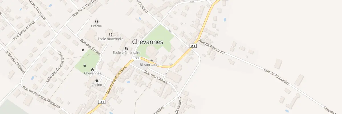 Plan du 7 Rue Porte d’En Bas à Chevannes