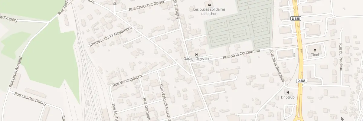 Plan du 21 Av de Lattre de Tassigny à Langeac